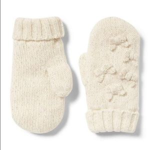 Janie and Jack Shimmer Bow Mittens, 0-6M - NWT